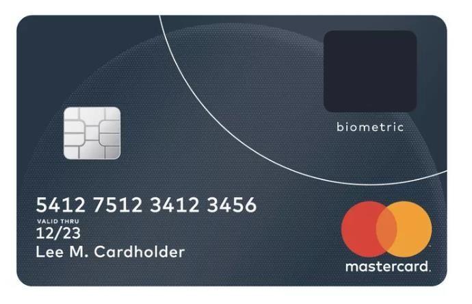 Tarjeta MasterCard con huella dactilar